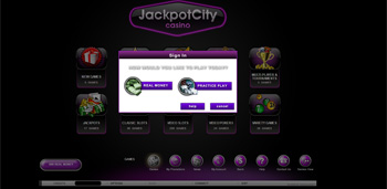 JackpotCity Desktop Lobby
