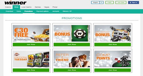 Winner Online Casino Bonus